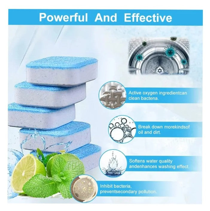 🧼 36 Pastillas Capsulas Efervescentes Limpieza Lavadora Aroma Floral