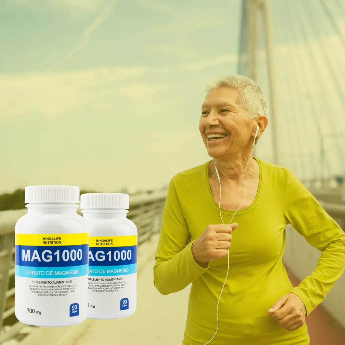 🌿 Mag1000 Citrato de Magnesio – Máxima Absorción para Deportistas y Adultos Activos
