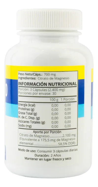 🌿 Mag1000 Citrato de Magnesio – Máxima Absorción para Deportistas y Adultos Activos