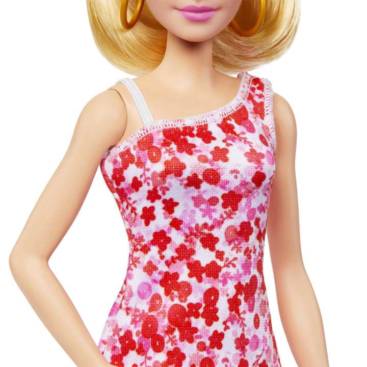 Barbie Fashionista #205 Rubia Vestido Floreado