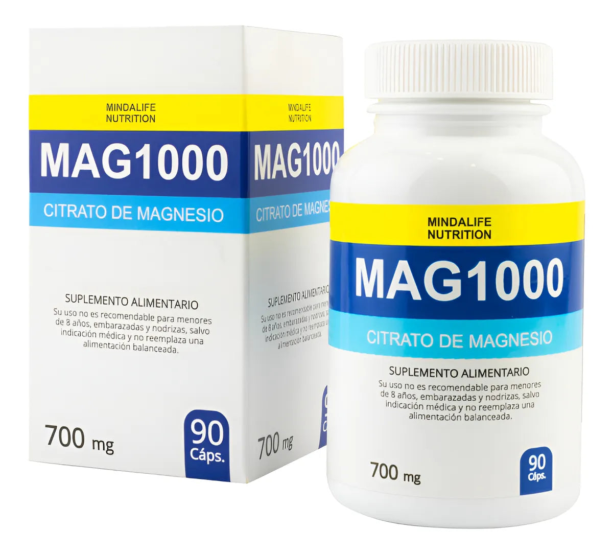 🌿 Mag1000 Citrato de Magnesio – Máxima Absorción para Deportistas y Adultos Activos