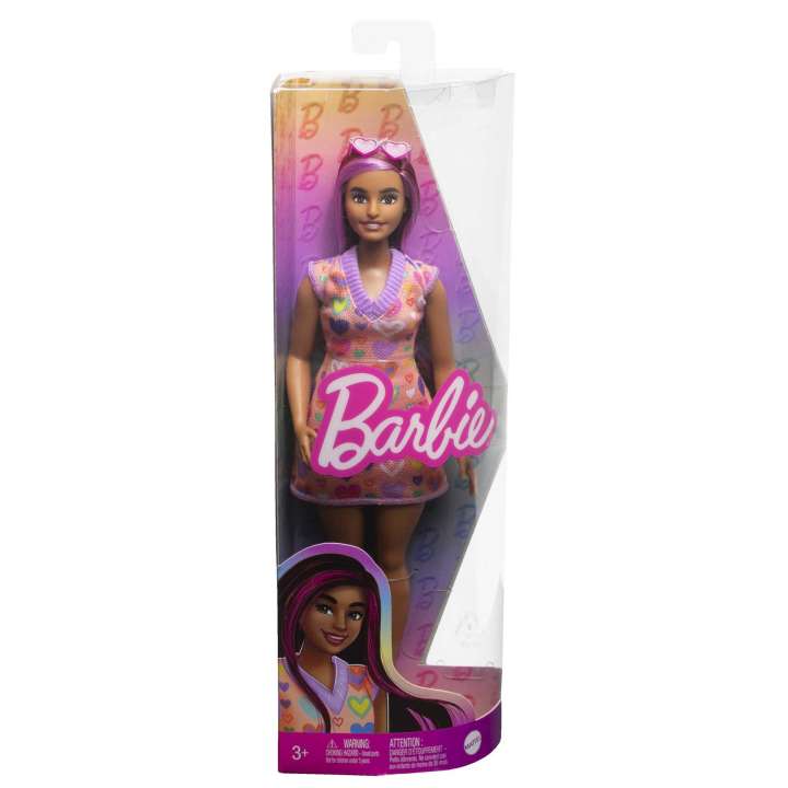 Barbie Fashionista #207 Vestido Corazones Gafas