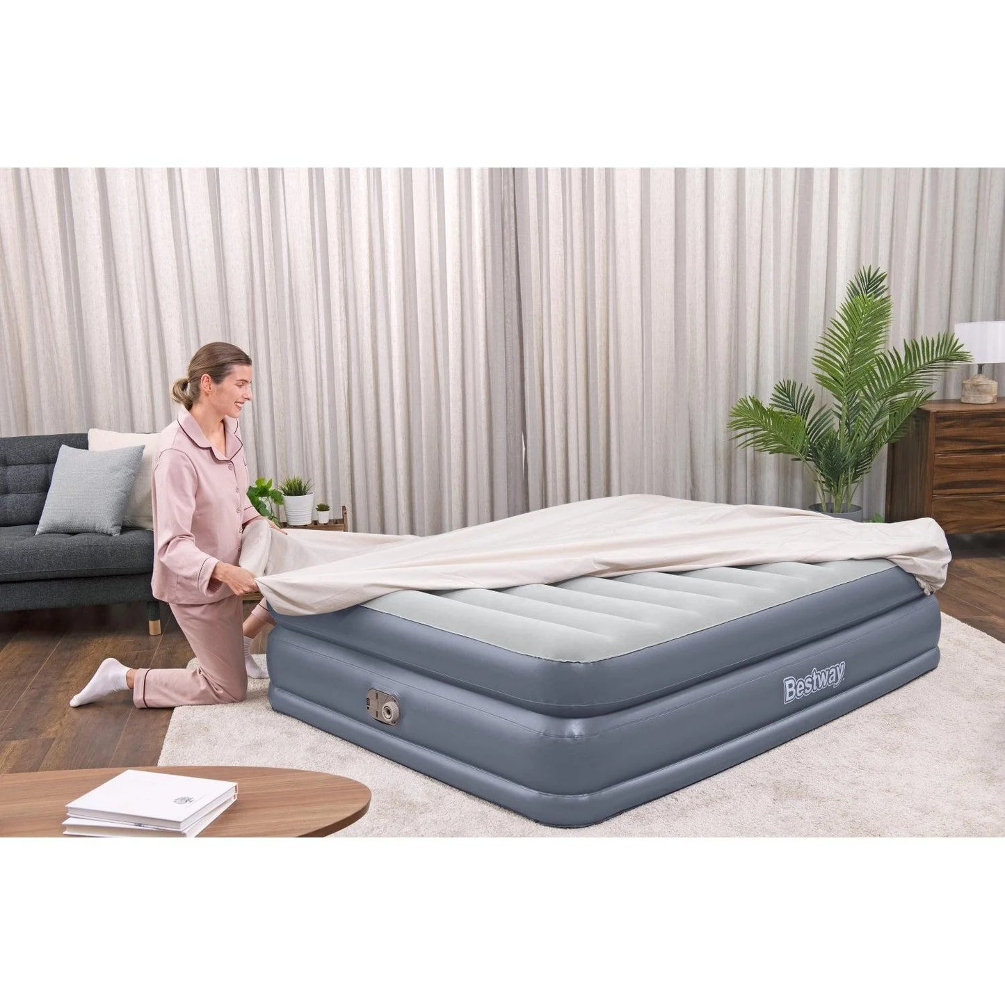 Colchón Inflable Eléctrico Queen 2.03MX1.52MX51cm Bestway