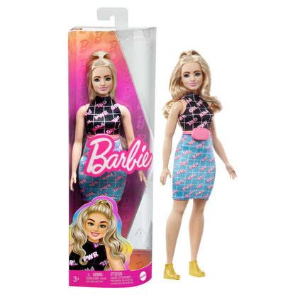 Barbie Fashionista #202 Rubia Traje 2 Piezas Banano