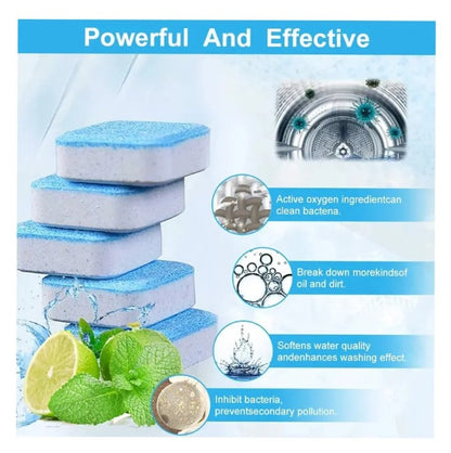 🧼  36 Pastillas Capsulas Efervescentes Limpieza Lavadora Aroma Floral