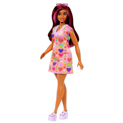 Barbie Fashionista #207 Vestido Corazones Gafas