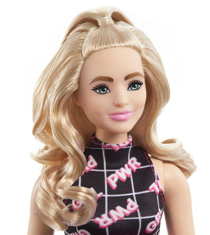 Barbie Fashionista #202 Rubia Traje 2 Piezas Banano