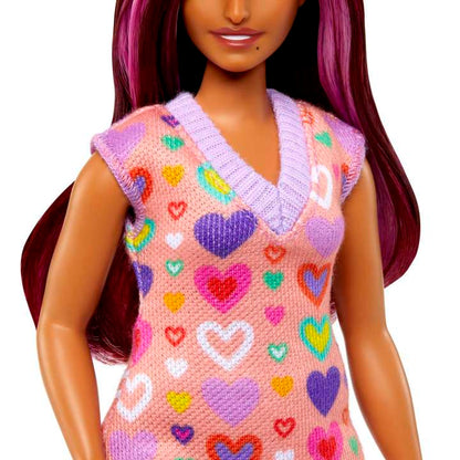 Barbie Fashionista #207 Vestido Corazones Gafas