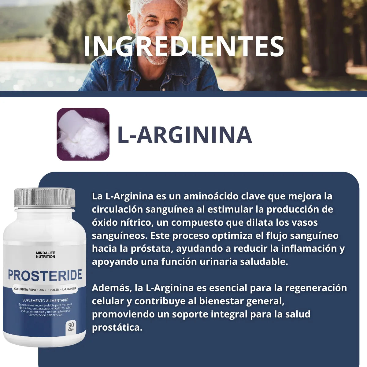 🌿 PROSTERIDE – Tratamiento Natural para la Próstata (90 cápsulas)