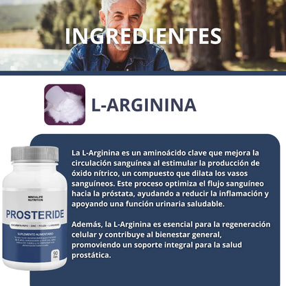 🌿 PROSTERIDE – Tratamiento Natural para la Próstata (90 cápsulas)