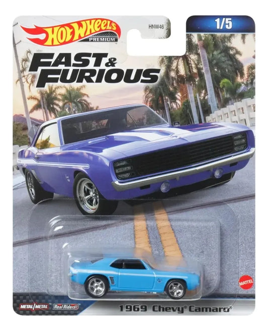 Fast & Furious Chevy Camaro 1969 Premiun Car Hot Wheels