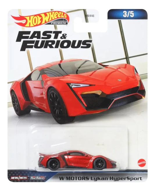 Hot Wheels Fast&Furious Fast Stars W Motors Lykan Hypersport Color Rojo