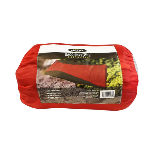 Saco De Dormir Envelope Outback Rojo